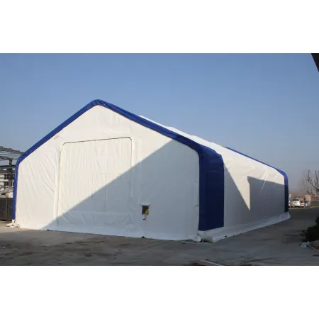 Zelthalle mit Satteldach 10x15,25 m PVC 900 g/m²