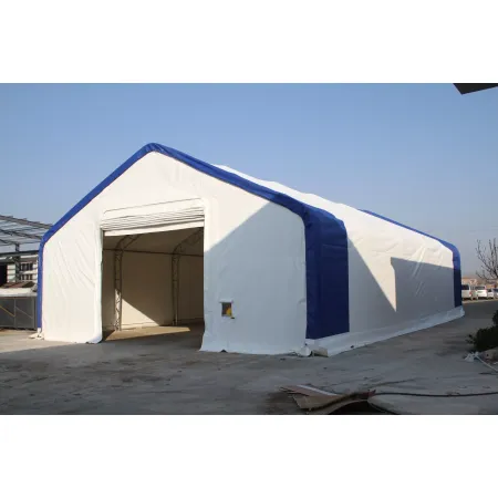 Zelthalle mit Satteldach 10x18,3 m PVC 900 g/m²