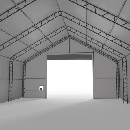 Zelthalle mit Satteldach 10x18,3 m PVC 900 g/m²