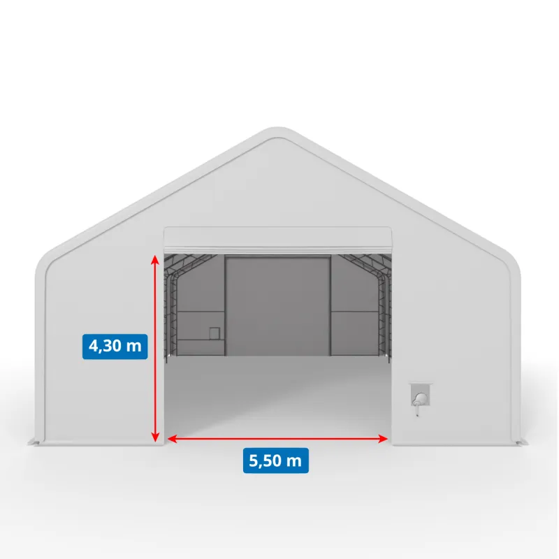 Festzelt XXL mit Schrägdach 12,2x24,4m PVC 900g/m2