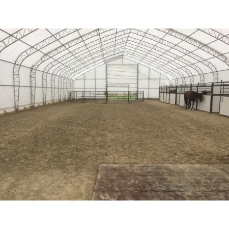 Zelthalle mit Satteldach 18,3x36,6 m PVC 900 g/m²