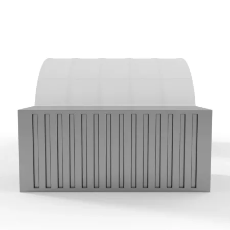 Container Überdachung 6x6 m PVC 750 g/m²