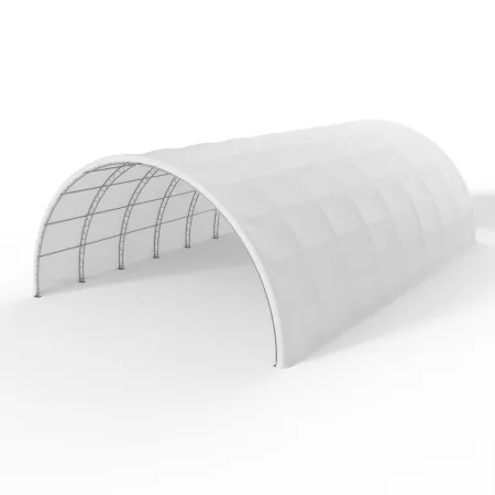 Rundbogen-Zelthalle 15,25x36,6m PVC 750g/m²