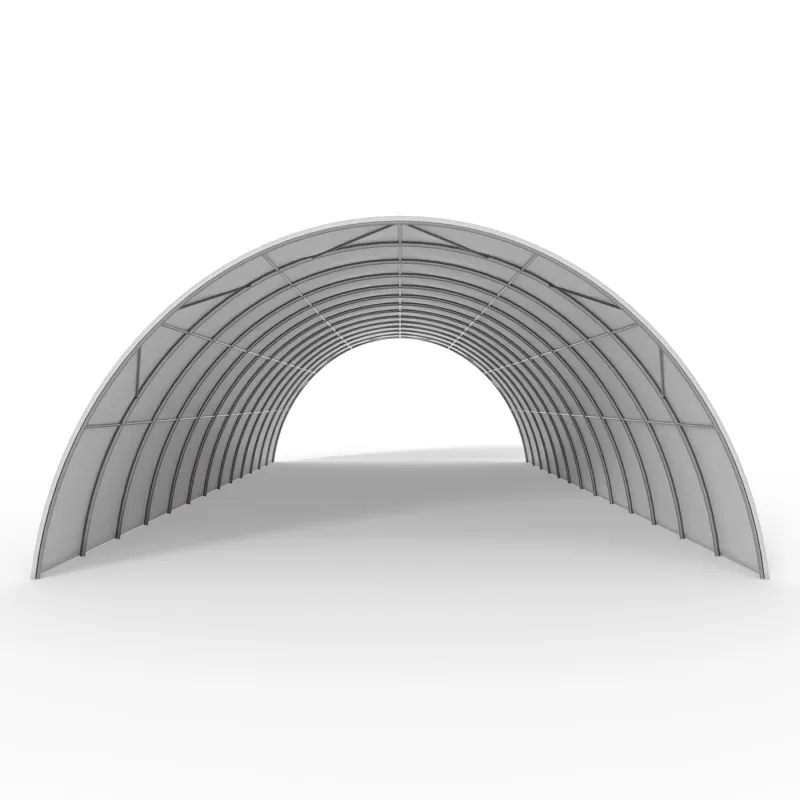 Rundbogen-Zelthalle 12,2x24m PVC 750g/m²