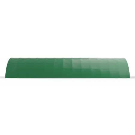 Rundbogen-Zelthalle 12,2x18m PVC 750g/m² in der grünen Ausführung