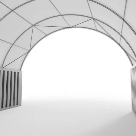 Container Überdachung 8x12 m PVC 900 g/m²