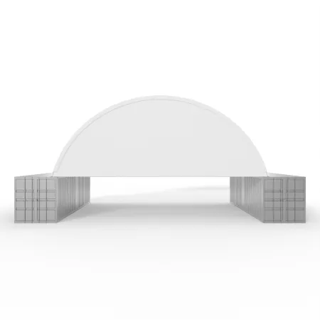 Giebelverkleidung mit Gestell für Überdachung 10 m PVC 750 g/m²