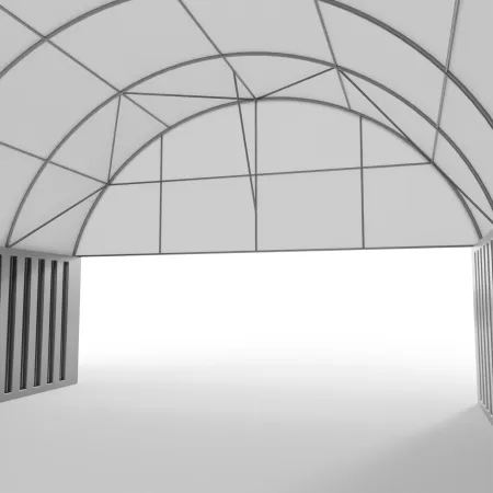 Giebelverkleidung mit Gestell für 8m Überdachung PVC 900g/m²