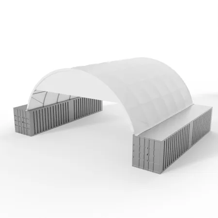 Giebelverkleidung für 12m Überdachung PVC 900g/m²