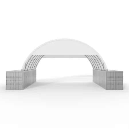Giebelverkleidung für 10m Überdachung PVC 900g/m²