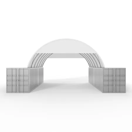 Giebelverkleidung für Überdachung 8 m PVC 750 g/m²