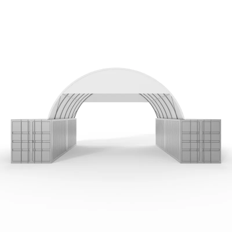 Giebelverkleidung für 8m Überdachung PVC 900g/m²