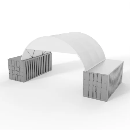 Giebelverkleidung für Überdachung 6 m PVC 750 g/m²