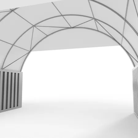 Giebelverkleidung für Überdachung 6 m PVC 750 g/m²