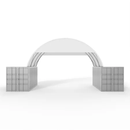 Giebelverkleidung für 6m Überdachung PVC 900g/m²