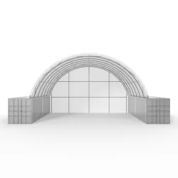 Rückwand für Container Überdachung 12 m PVC 750 g/m²
