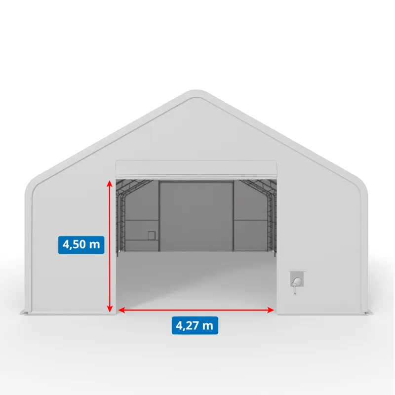 XL Zelthalle mit Giebeldach 12,2x18,3m PVC 900g/m2