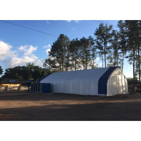 XL-Zelthalle mit Satteldach 12,2x21,3 m PVC 900 g/m²