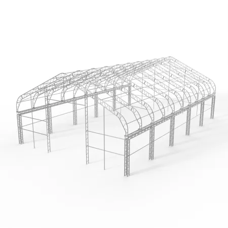 XL Zelthalle mit Giebeldach 15,25x24,4m PVC 900g/m2