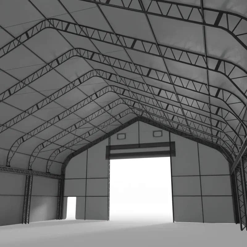 XL Zelthalle mit Giebeldach 15,25x24,4m PVC 900g/m2