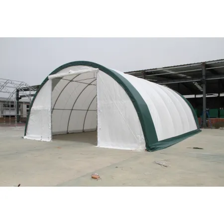 Gebogene Zelthalle 9,15x12m PVC 750g/m2