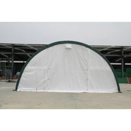 Gebogene Zelthalle 9,15x12m PVC 750g/m2