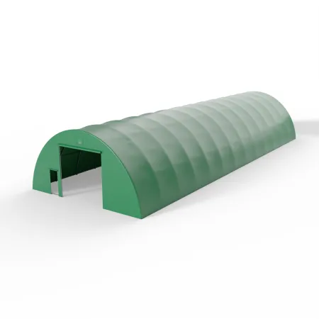 Doppelseitige Wand für Rundbogenhalle 12 m in grüner Ausführung PVC 750 g/m²