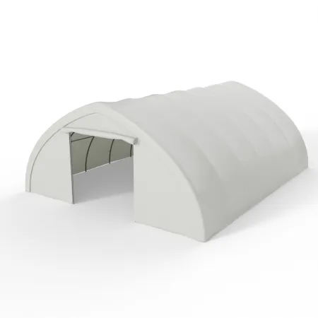 Gebogene Zelthalle 9,76x26m PVC 750g/m2