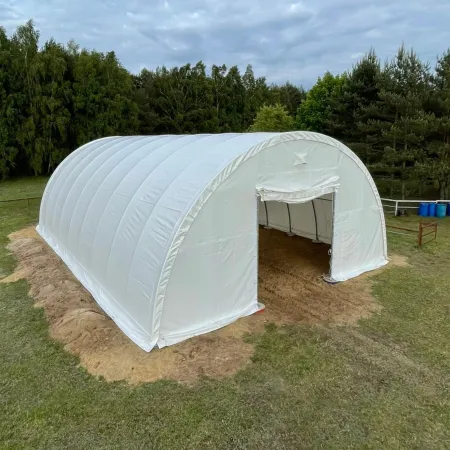 Bogenhalle 12,2x30m PVC 750g/m²