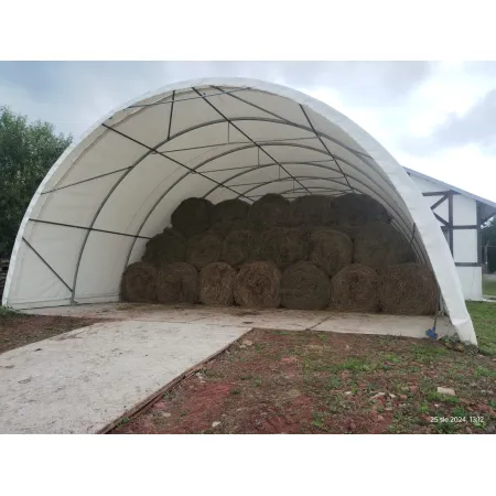 Bogenhalle 9,15x26m PVC 750g/m²