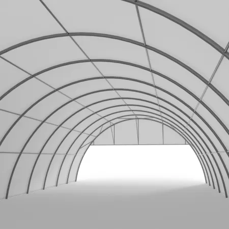 Giebelverkleidung mit Gestell für Bogenhalle 12 m PVC 900 g/m²