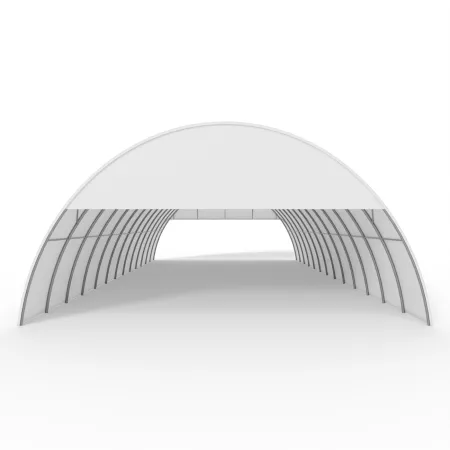 Giebelverkleidung mit Gestell für Bogenhalle 12 m PVC 900 g/m²