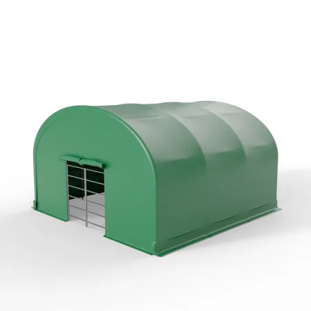 Vorderwand für Tiergehege 8x8m PVC 750g/m²