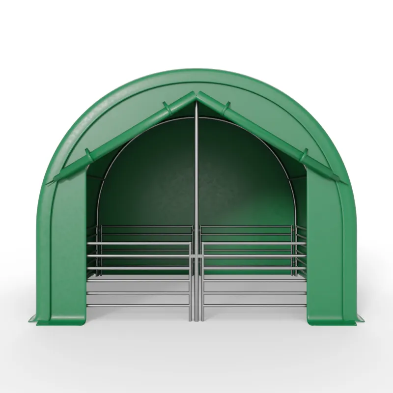 Vorderwand für Tiergehege 4x4m PVC 750g/m²