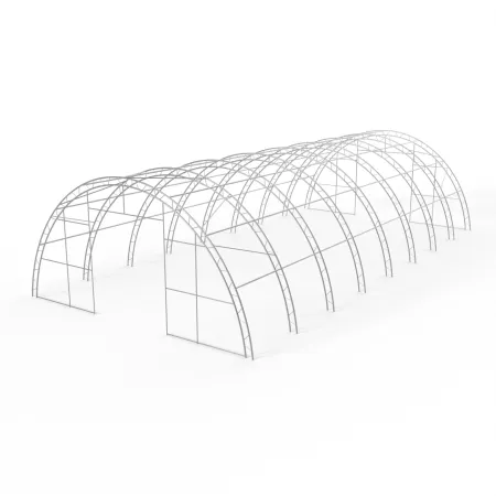 Verstärkte Bogenhalle 12,2x30 m PVC 900 g/m² in grüner Ausführung