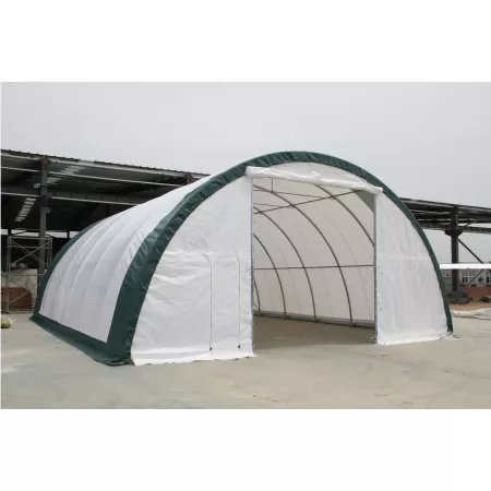 Gebogene Zelthalle 9,15x12m PVC 750g/m2