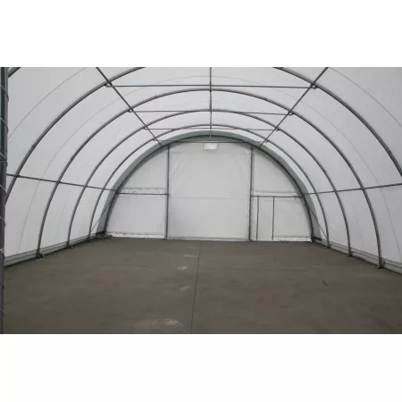 Gebogene Zelthalle 9,15x12m PVC 750g/m2