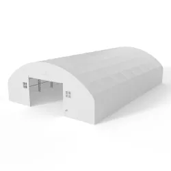 Bogenhalle mit senkrechten Seitenwänden 15,25x24,4 m PVC 750 g/m²