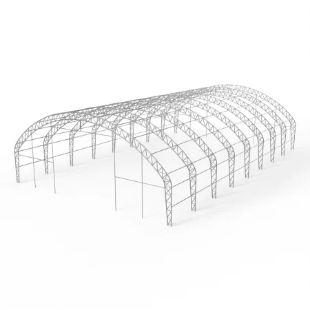 Bogenhalle mit senkrechten Seitenwänden 15,25x18,3 m PVC 900 g/m²
