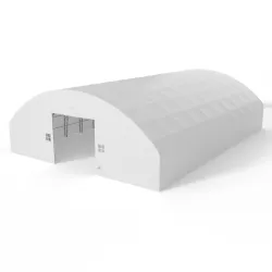 Bogenhalle mit senkrechten Seitenwänden 21,5x24,4 m PVC 900 g/m²