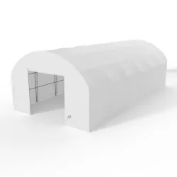 Bogenhalle mit senkrechten Seitenwänden 9,15x24,4 m PVC 750 g/m²