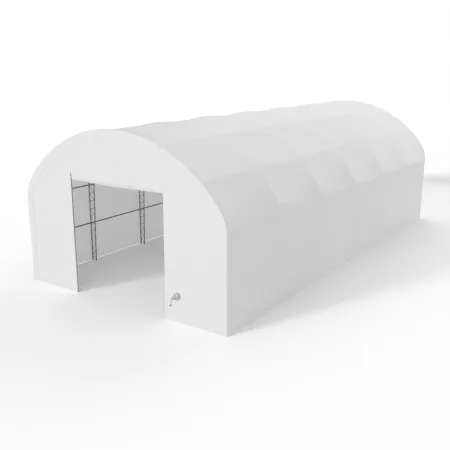 Bogenhalle mit senkrechten Seitenwänden 9,15x24,4 m PVC 750 g/m²