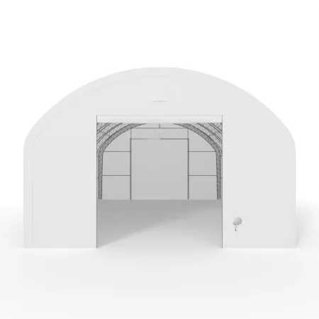 Bogenhalle mit senkrechten Seitenwänden 9,15x24,4 m PVC 750 g/m²