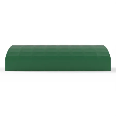 Bogenhalle mit senkrechten Seitenwänden 15,25x30,5 m PVC 750 g/m² in grüner Ausführung