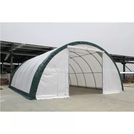 Gebogene Zelthalle 12,2x24m PVC 900g/m2