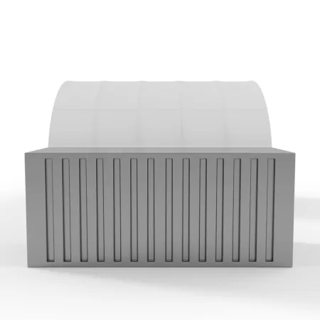 Container Überdachung 8x6 m PVC 750 g/m²