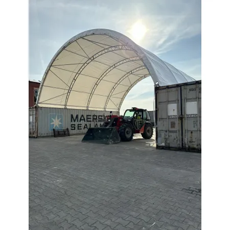Container Überdachung verstärkt 12x12 m PVC 750 g/m²