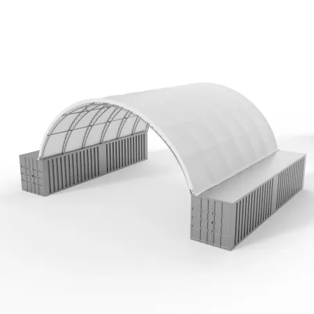 Container Überdachung verstärkt 12x12 m PVC 900 g/m²