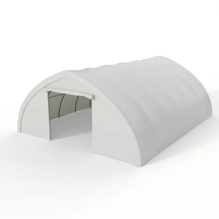 Gebogene Zelthalle 9,76x20m PVC 750g/m2