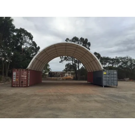 Container Überdachung 12x24 m PVC 900 g/m²